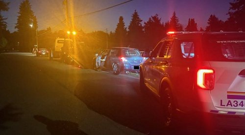 Speeding impaired driver nearly hits BC cop doing roadside enforcement: police